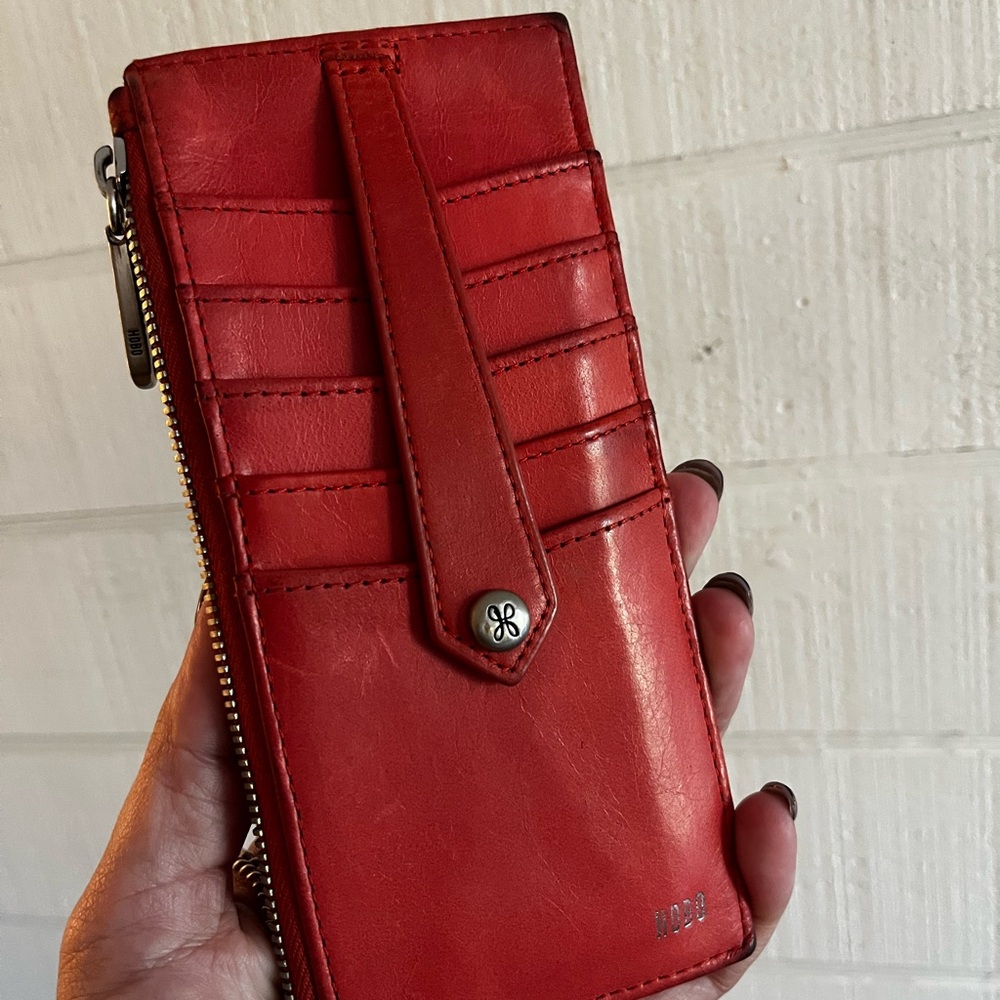 HOBO Salmon Leather Wallet